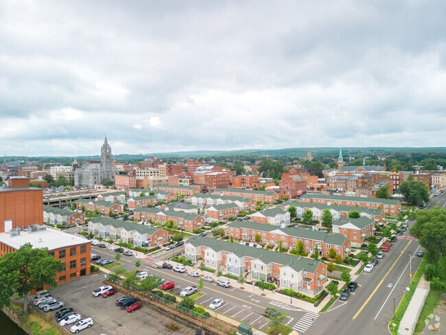 There are many home styles throughout Holyoke, including modern apartments.
