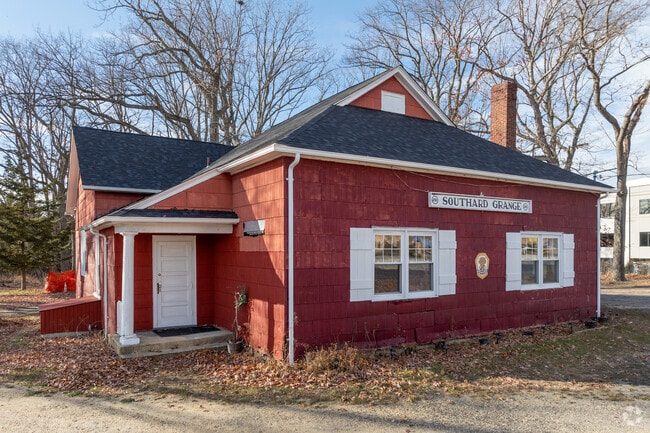 The Southard Grange is a century-old schoolhouse used for hosting plays and community events, like dinners made with locally grown food.