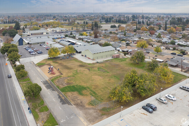 The playground of Aspen Valley Prep Academy in Fresno.