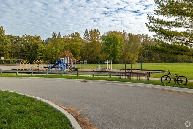 North Elementary School playground area is near a residential community in Sycamore.