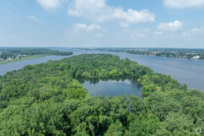 Hawk Island sits right along the Lehigh River between Pennsylvania and Delanco.