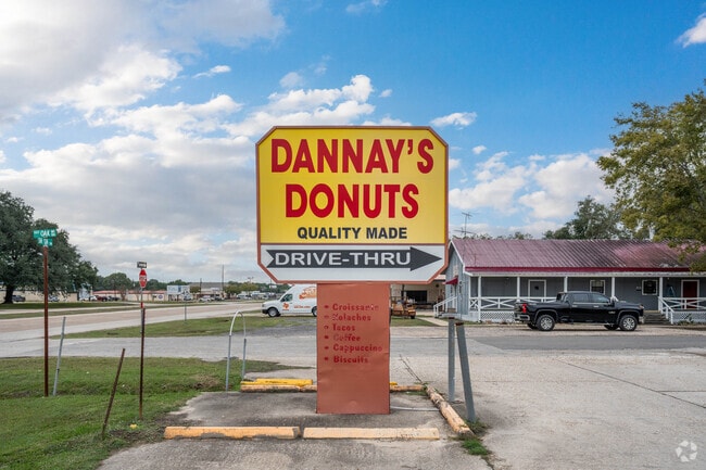 Residents enjoy fresh breakfast at the Dannay's Donuts location in the heart of Winnie.