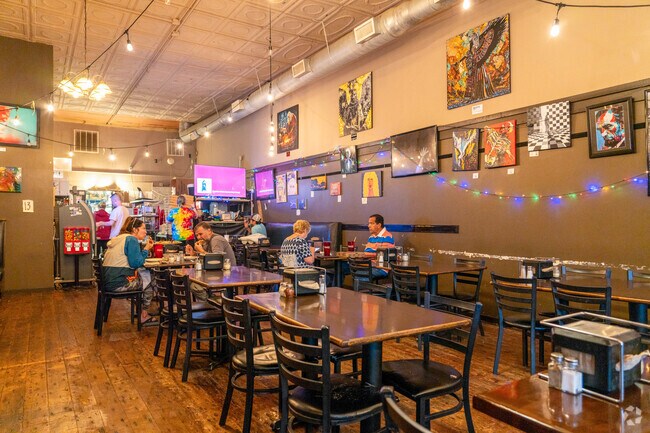 Atlas Pizza is a popular dine-in and takeout restaurant near Bradford-Ridgewood.