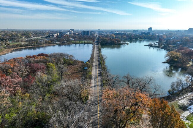 Travel down 66th Street for a beautiful view of Lake Cornelia.