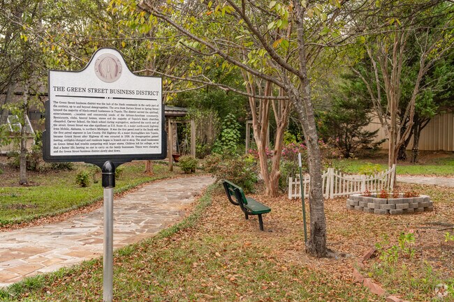 Green Street Grove is a pocket park in Park Hill.
