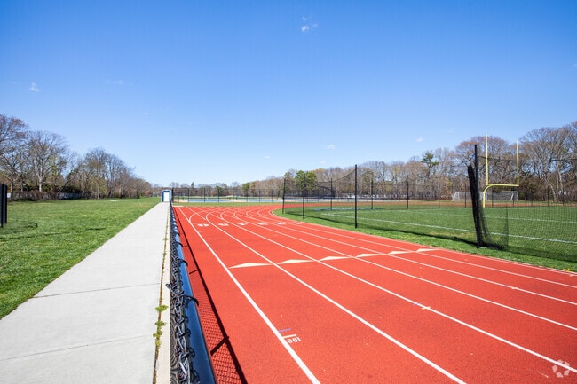 The great track and field at James Wilson Young Middle School.