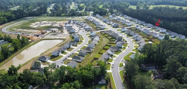 Neighborhood with House Marked