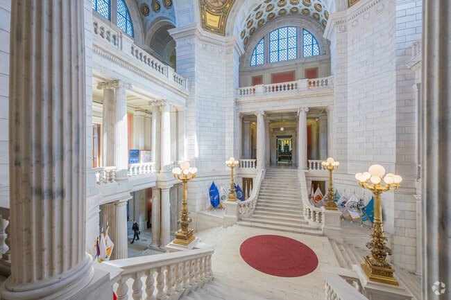Rhode Island's state house in Providence was built in 1894 and carries a rich history.