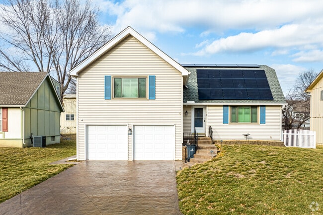 Some homes in Olathe harness solar energy with the use of solar panels.