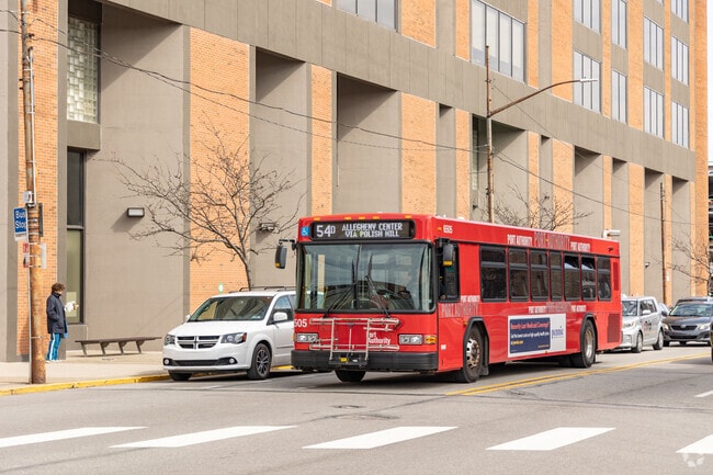 The best way to travel in and out of Bloomfield is by PRT buses.