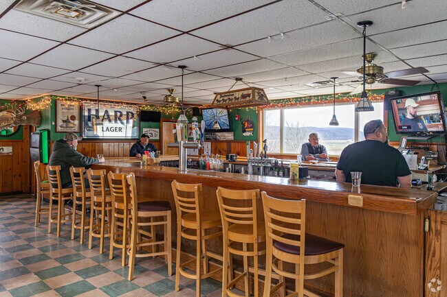 Enjoy the view of the fields behind JP Kelly's in Liberty Township.