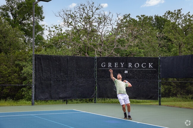Grey Rock Tennis Courts host matches in Circle C Ranch.