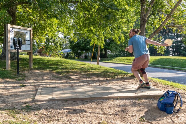 Enjoy some frisbee golf at Blacksburg Municipal Park near McBryde neighborhood.