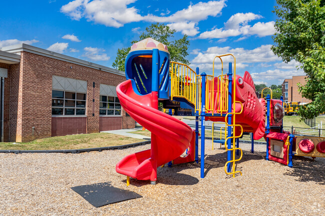 A view of the playground at Cave Spring Elementary School.