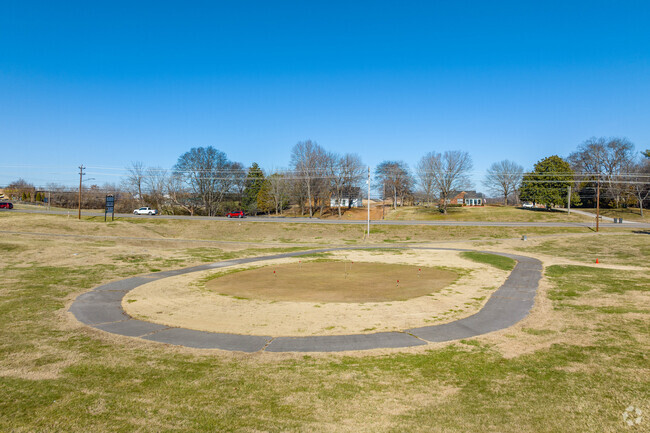 J.R. Baker Elementary has a exercise loop and putting green in Columbia.