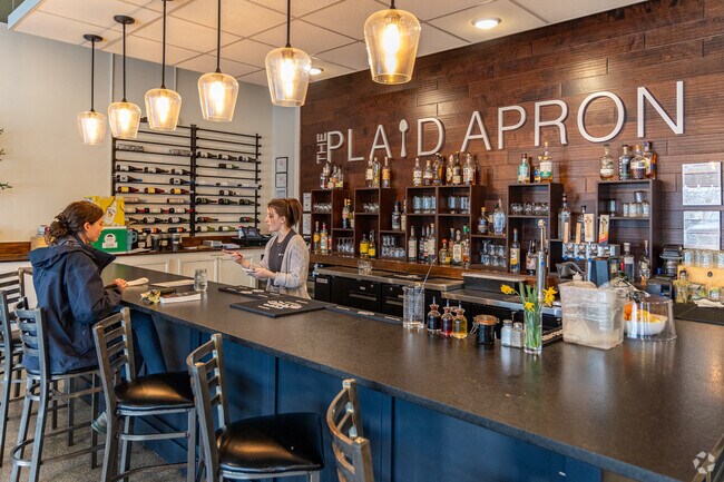 Enjoy a mimosa on the weekend at The Plaid Apron in Sequoyah Hills.