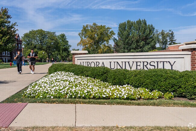 University Neighbors contains Aurora University,  a private university.