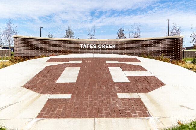 Tates Creek High School shares a courtyard with two other schools.
