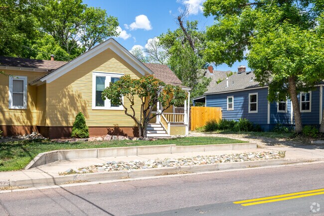 Colorful houses can be found throughout the Ivywild neighborhood.