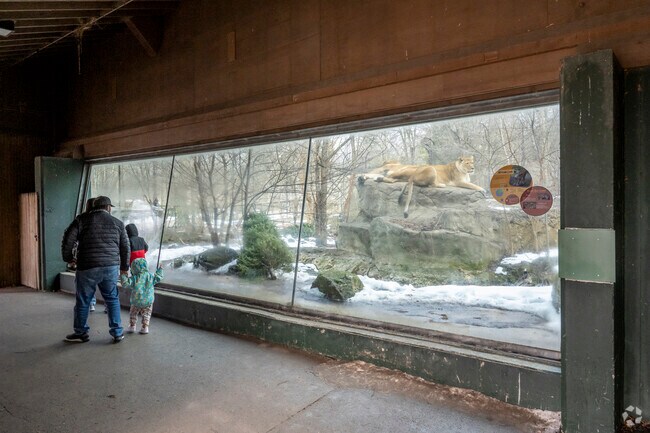 Families congregate at Henry Vilas Zoo during all months of the year.