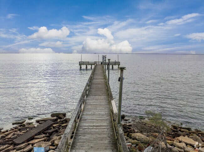 Piers on the James River make for great, peaceful places near Westhampton.