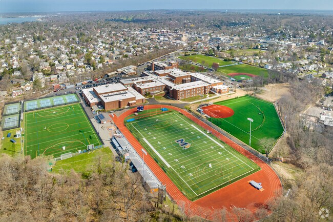 Manhasset Secondary School has an impressive athletic field.