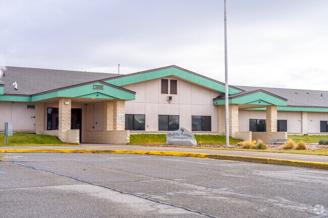 Betty Kiefer Elementary School features a wide single story building.