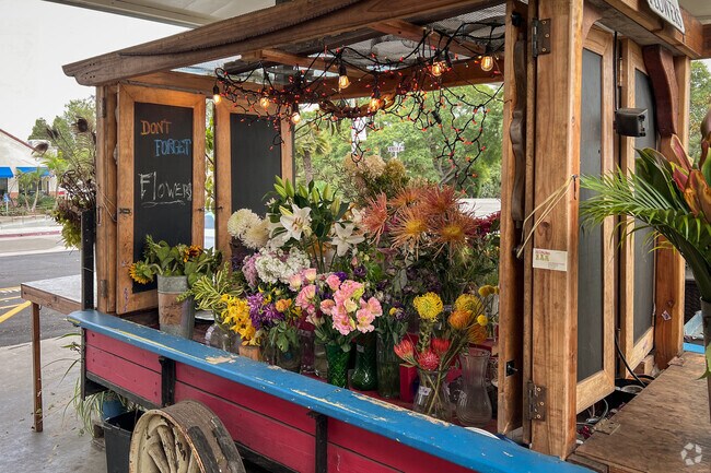 Locals can grab some fresh flowers at Mesa Produce in West Mesa Santa Barbara.