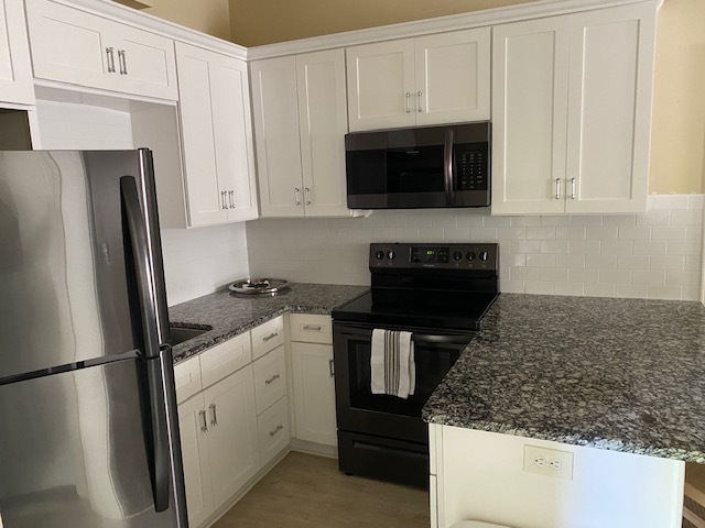 Kitchen with granite counter tops