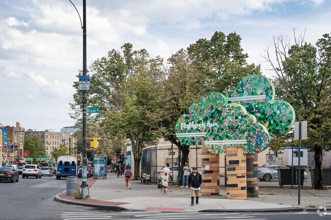 Flatbush Avenue is the main drag through Lefferts Gardens.