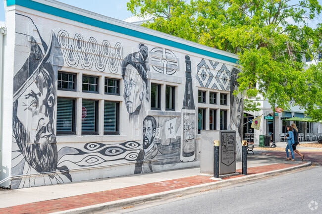 Historic Bayview locals love the murals lining the walls of businesses in nearby Safety Harbor.
