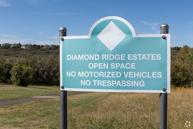 Diamond Ridge Estates open space provides miles of trails right in your back yard.