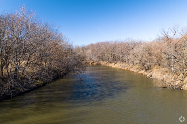 The Arkansas River runs through Halstead.