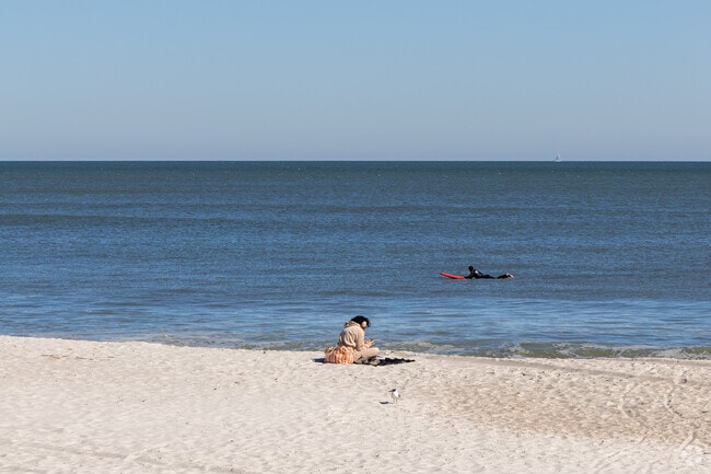 Read, listen to music, or catch some waves in Neptune Beach.
