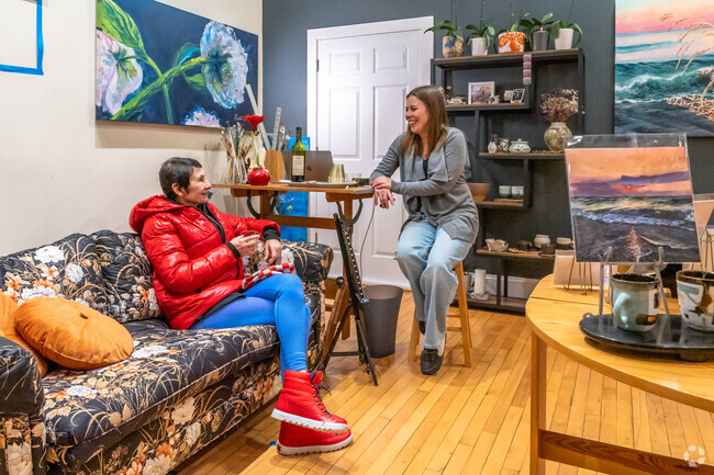 Sit down and relax while you meet incredible artists during First Fridays Art Walk.