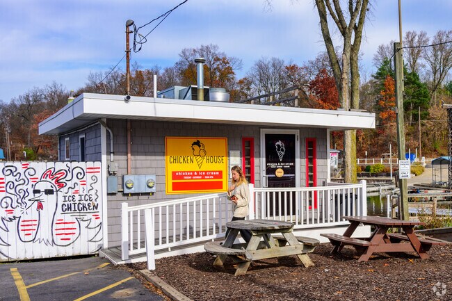Chicken House, open year round, serves fried chicken dishes and sandwiches in South Gull Lake..