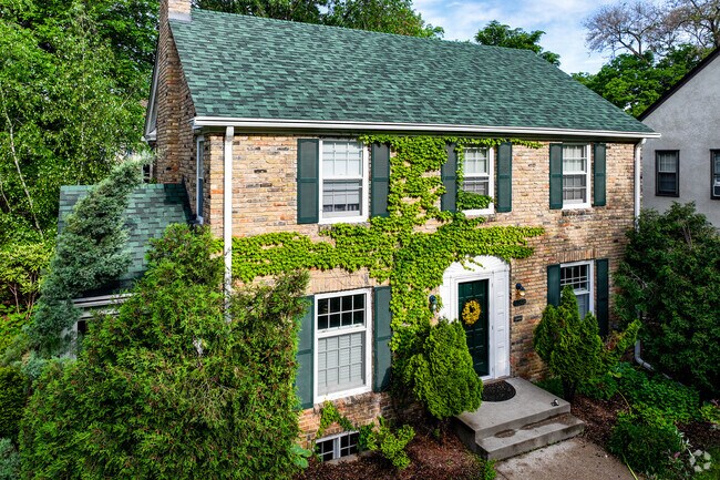 Beautiful colonial revival-style homes line the streets of the Page neighborhood.
