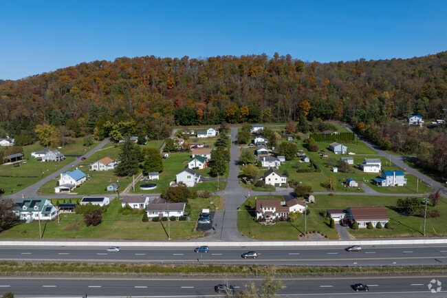 In the Woodward neighborhood there are clusters of homes off of Rt 220.
