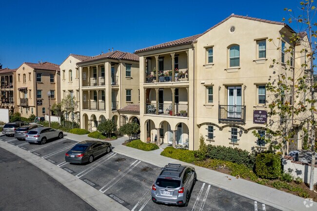 Condo style homes provide easy access and allow residents to park right beside where they live.