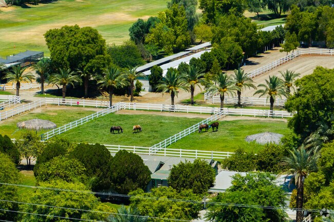 Horse paddocks are very common among equestrians in Thermal.
