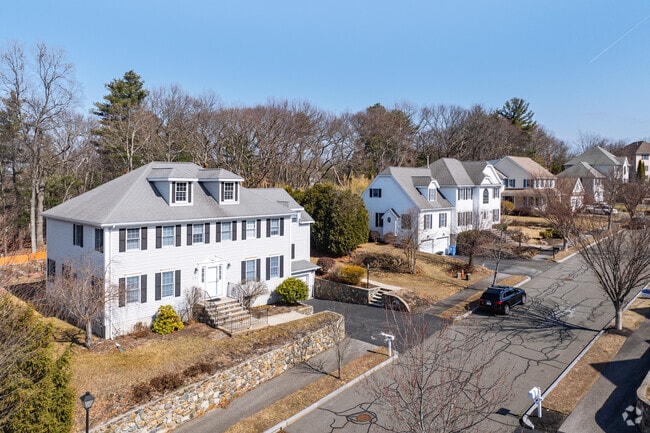 Many large newly built homes line the residential streets of Greenwood.