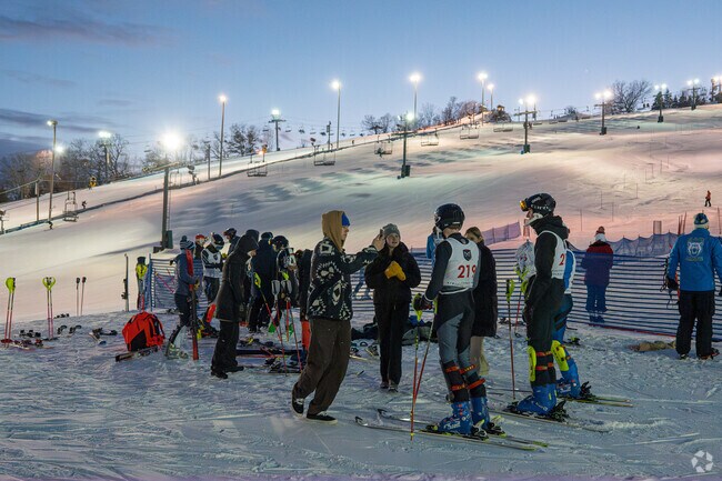 Buck Hill hosts local sports events in the winter.