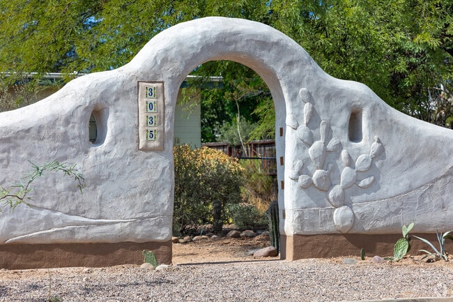 A similar entrance to one of the Shaheen Estates neighborhood homes.