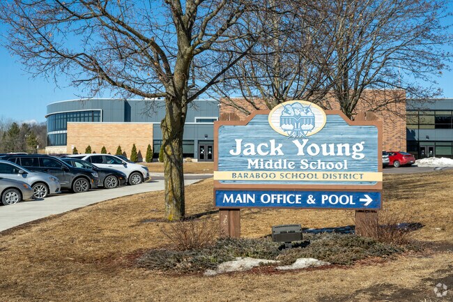 Jack Young Middle School in Baraboo is located at 1531 Draper Street.