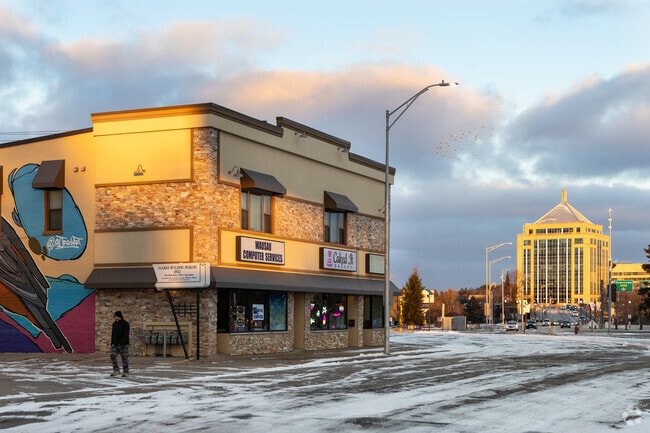 Westies is right across the Stewart Ave Bridge to downtown.