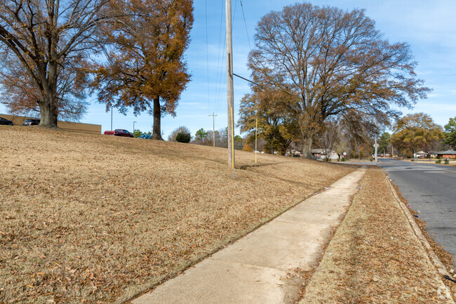 Sidewalks make getting to school at  a breeze.