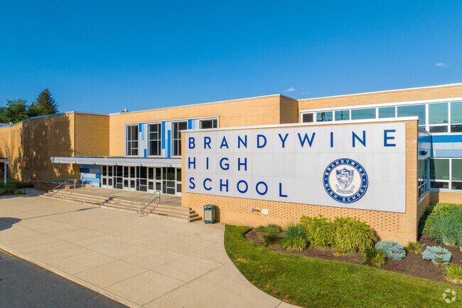 Brandywine High School sits just outside of North Claymont, and is home of the bulldogs.
