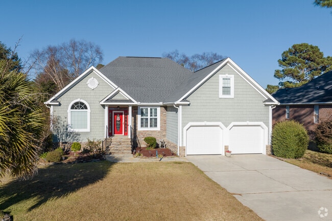 Traditional two-story homes in Pine Ridge are mostly found in the newer subdivisions.