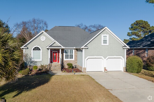Traditional two-story homes in Pine Ridge are mostly found in the newer subdivisions.