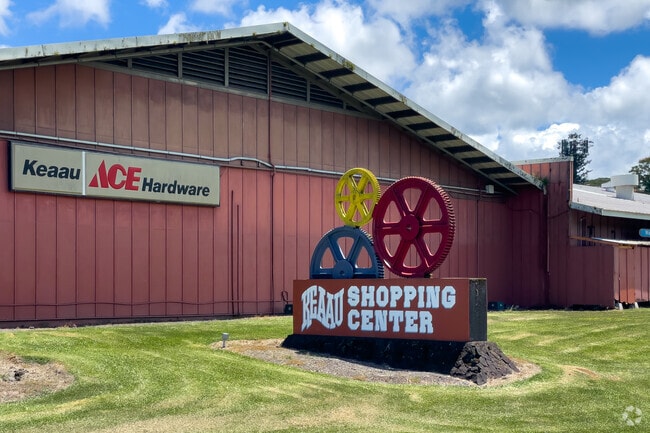Keaau Shopping Center is central to the town.